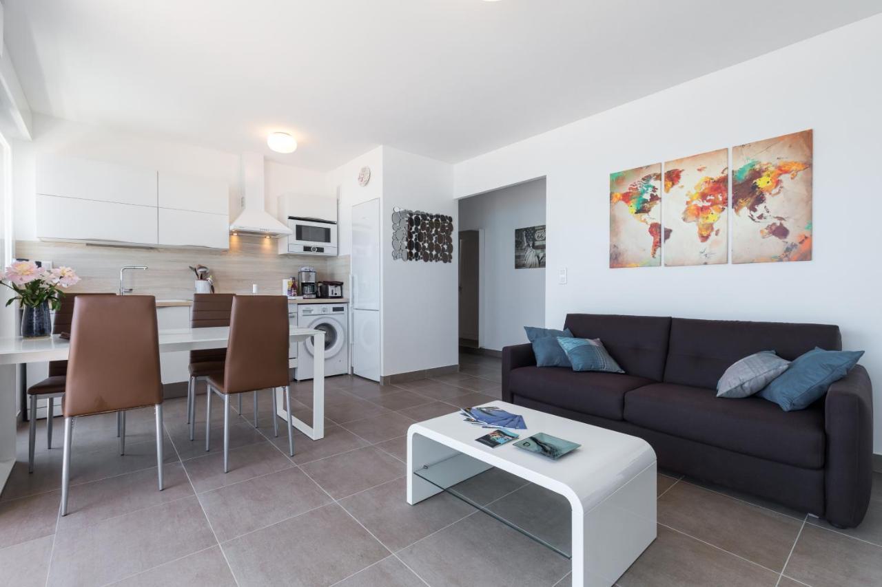 Gorgeous Apt With Terrace, Elevator, Ac, Free Parking - Le Regis Кань-сюр-Мер Екстер'єр фото